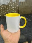 YELLOW DOUBLE TONE CUSTOMISED MUG
