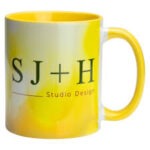 YELLOW DOUBLE TONE CUSTOMISED MUG